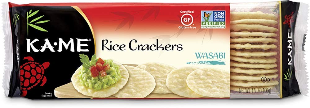 Kame Rice Cracker Wasabi 3.05oz 12ct