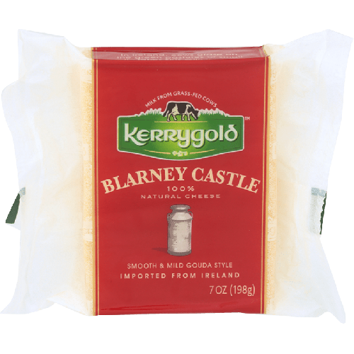 Kerrygold Blarney Castle Smooth & Mild Gouda Style Cheese Wedge 7oz 12ct