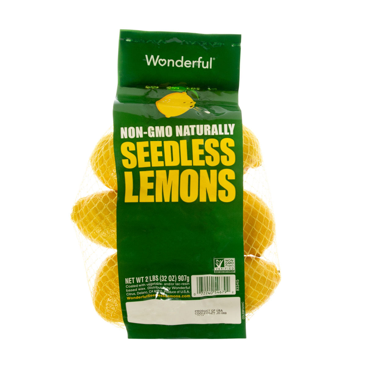 Wholesale Wonderful Seedless Lemons 2 LB- Bulk