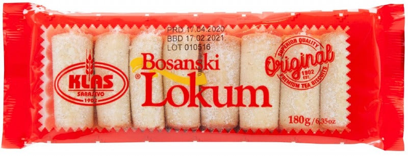 Wholesale Klas Bosnian Lokum 180g-20 Ct Case Bulk