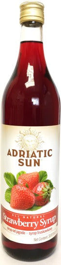Wholesale Adriatic Sun Strawberry Syrup 1 ltr- Bulk