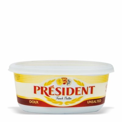 PRESIDENT French Unsalted Butter 250g 40ct