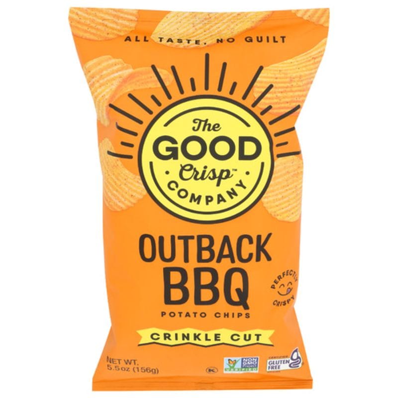 The Good Crisp Company Crinkle Cut Chips, Outback BBQ 5.5 Oz