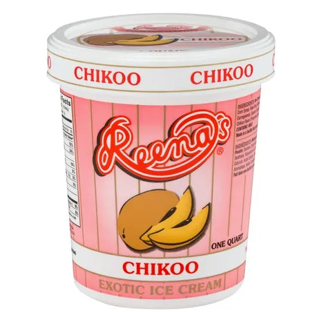 Wholesale Reena's Chikoo Ice Cream 1 QT- Bulk