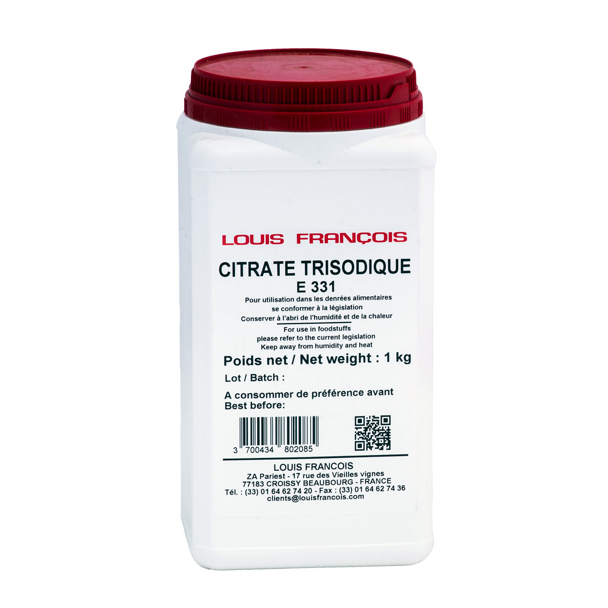 Wholesale Louis Francois Sodium Citrate 1 KG- Bulk