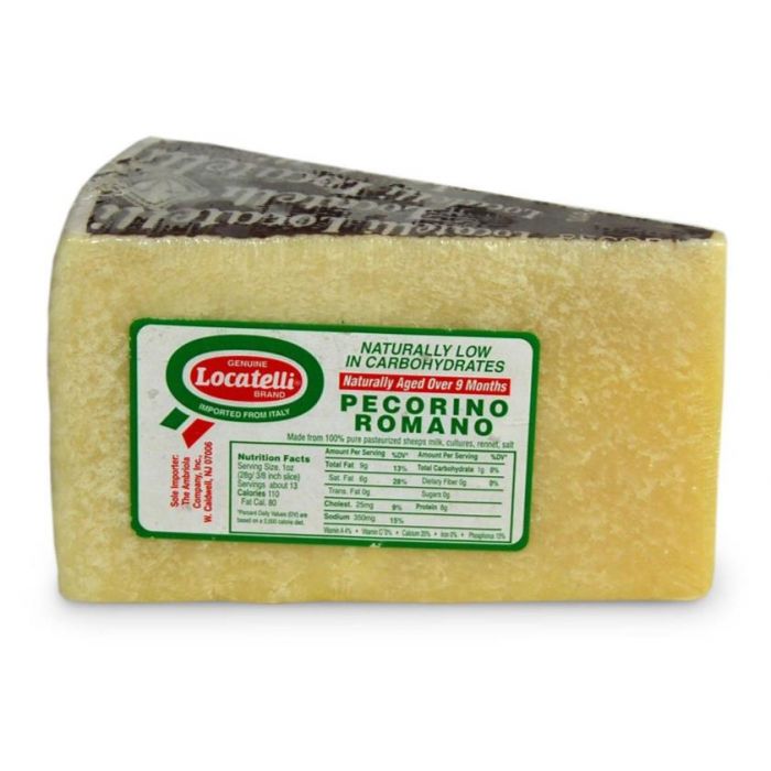 Locatelli Pecorino Cheese Romano Wedges 7oz 12ct
