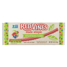 Wholesale Red Vines Made Simple Berry Licorice Twists 4oz Trays- Bulk