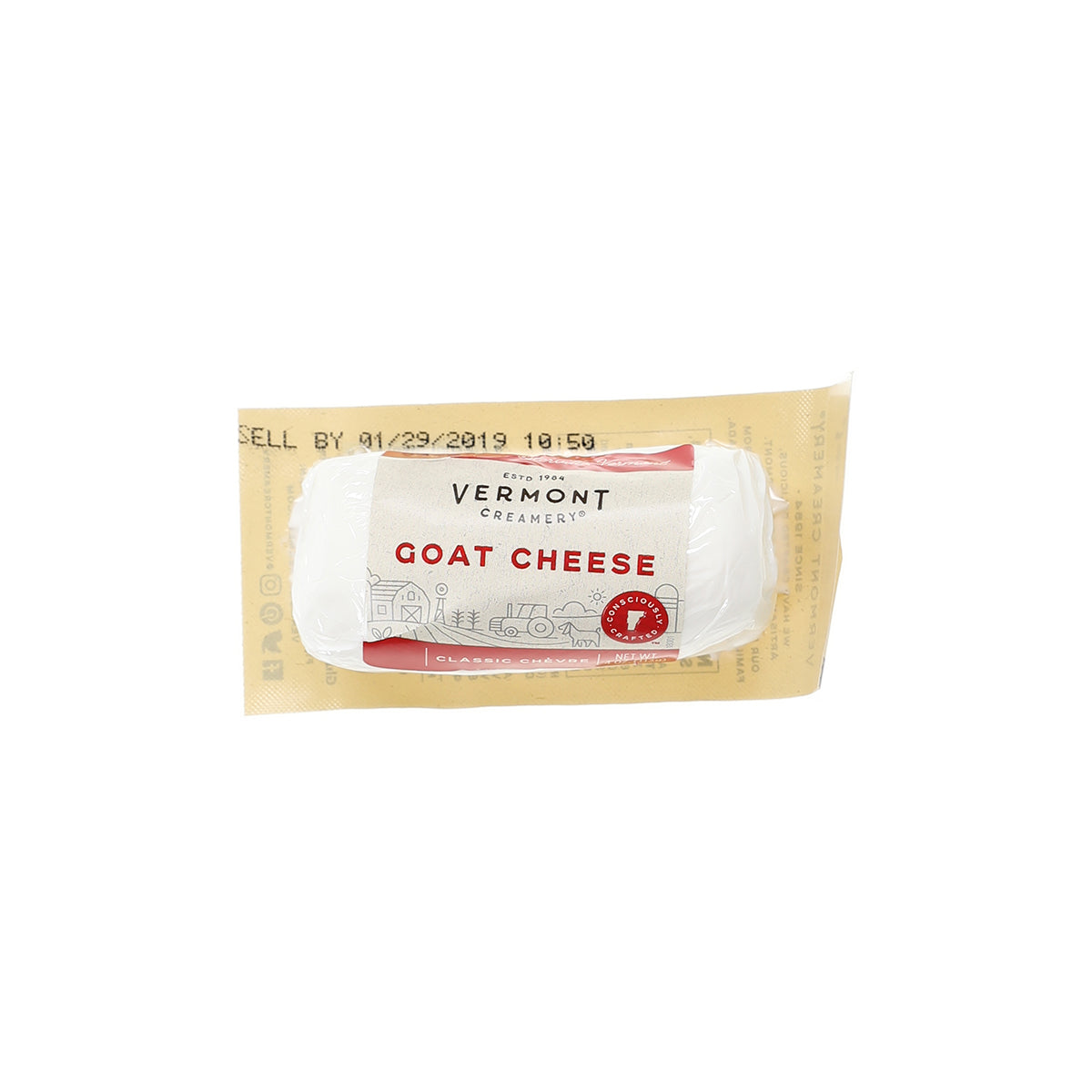 Vermont Creamery Small Goat Cheese 4 Oz Log