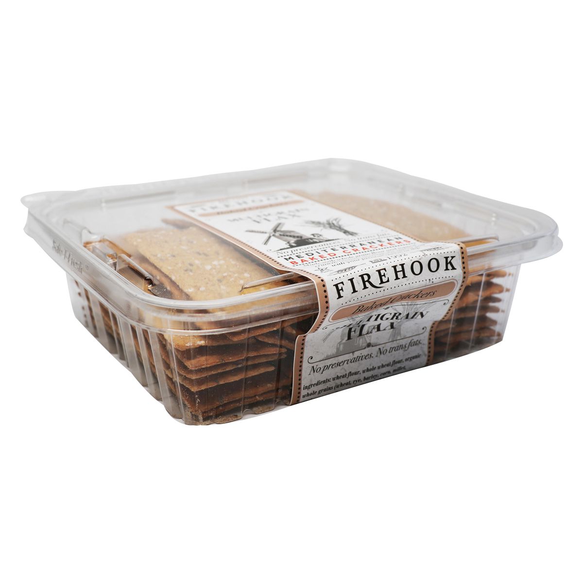 Firehook Baked Crackers Multigrain Flax Crackers 5.5 Oz