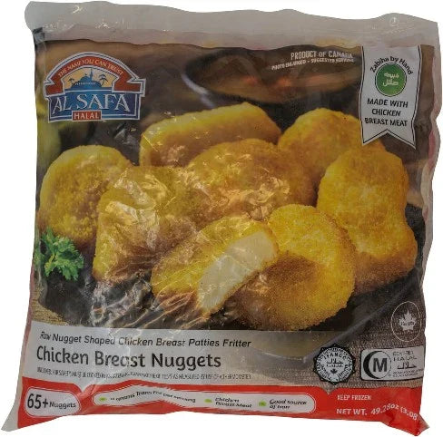 Wholesale Al Safa Halal Chicken Breast Nuggets 3.08lb- Bulk