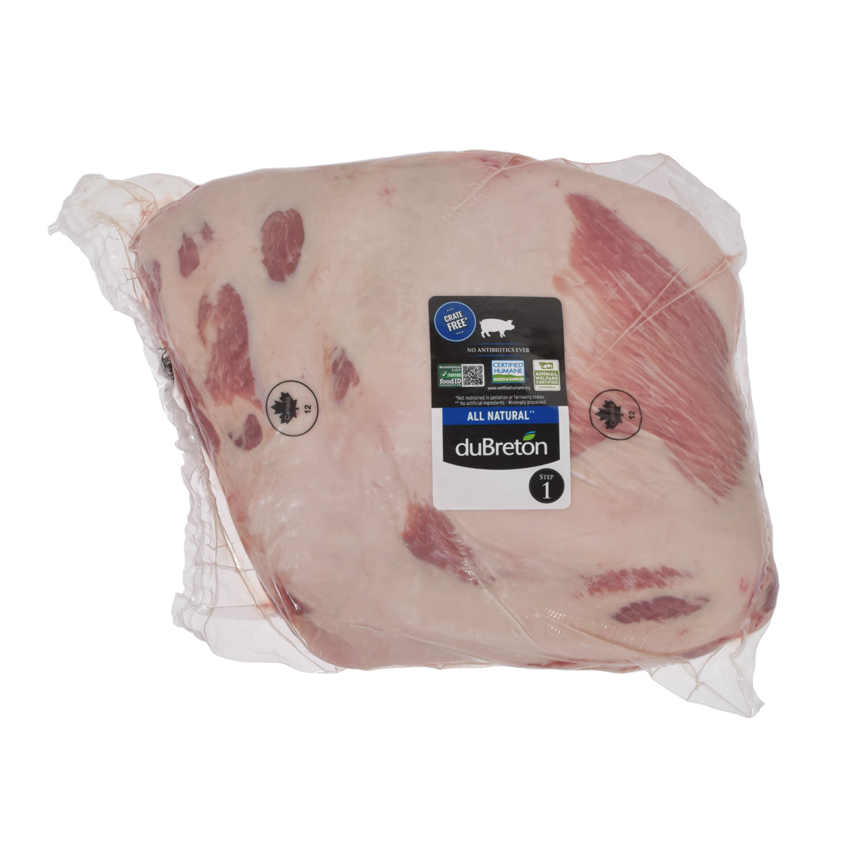 Wholesale Les Viandes Du Breton Certified Humane Bone In Pork Shoulder 2 Piece-40 LB 2 PC Bulk