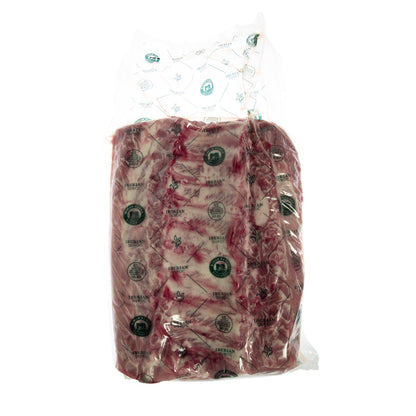 Wholesale Niman Ranch Chop Ready 10 Bone Iberian Duroc Pork Rack- Bulk