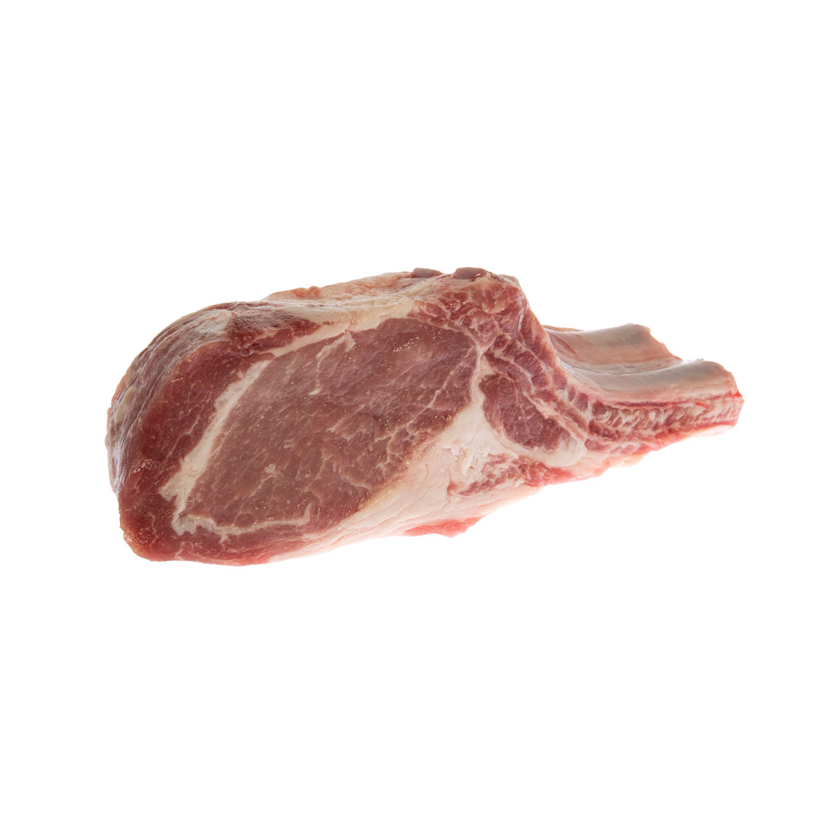Wholesale Niman Ranch Chop Ready 10 Bone Iberian Duroc Pork Rack- Bulk
