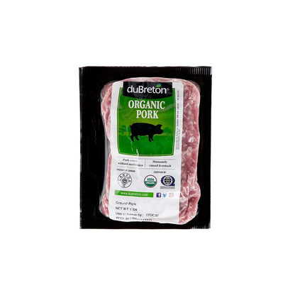 Wholesale Les Viandes Du Breton Organic Ground Pork 1 LB Bag- Bulk