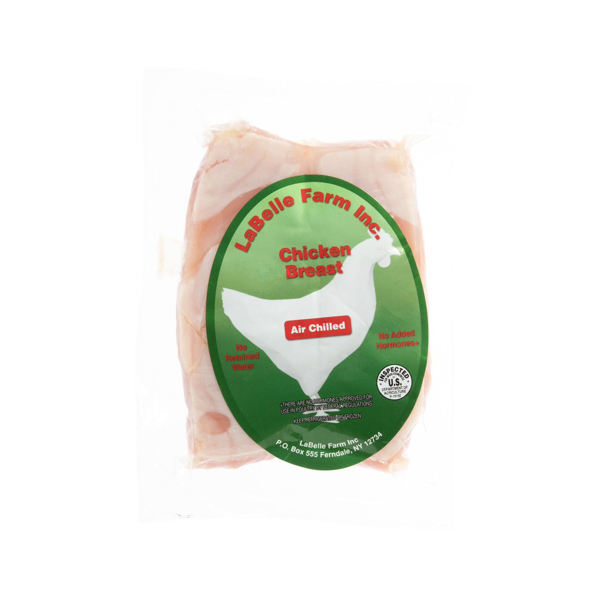 Wholesale La Belle Farm Air-Chilled Boneless Skinless Chicken Breast-10 LB 10 PC Bulk