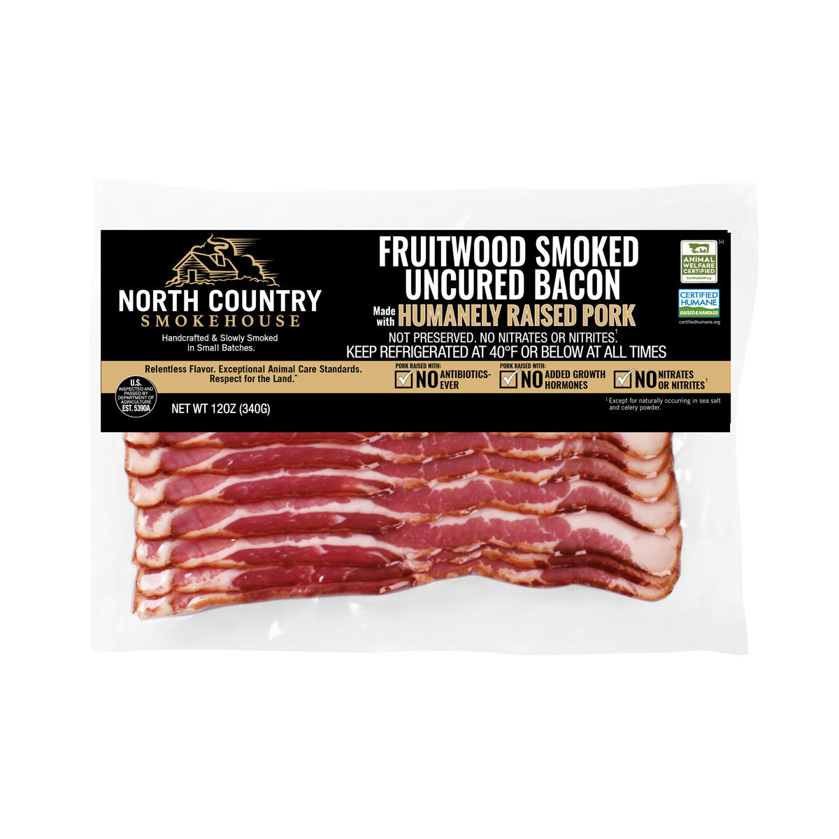 North Country Smokehouse Smoked Fruitwood Bacon 12 OZ