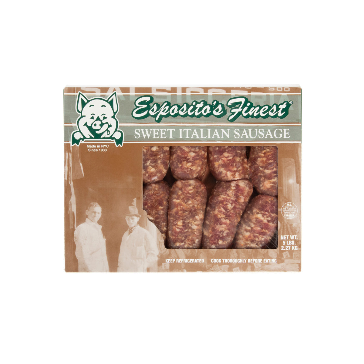 Esposito Sausage Frozen Sweet Italian Sausages 2.5 OZ