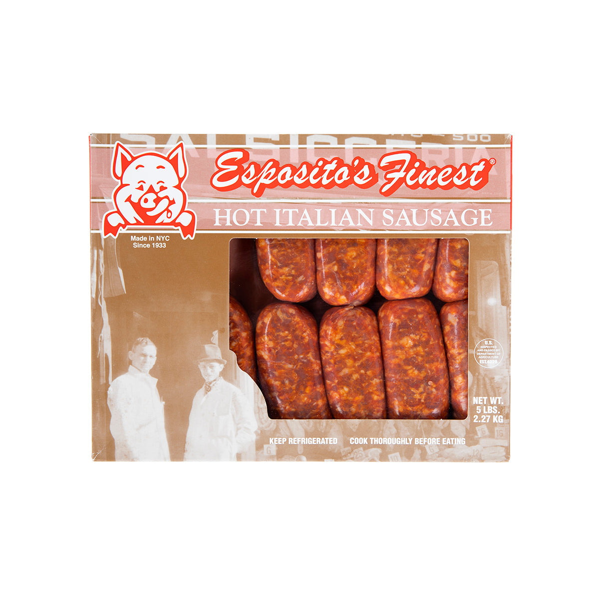 Wholesale Esposito Sausage Frozen Hot Italian Sausages 2.5 OZ- Bulk