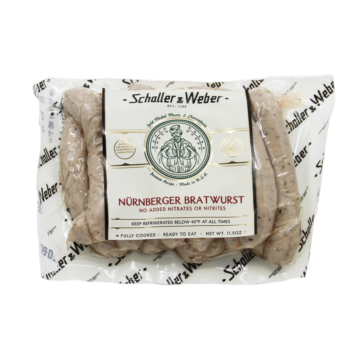 Wholesale Schaller & Weber Cooked Nurnberger Sausage 10 OZ- Bulk