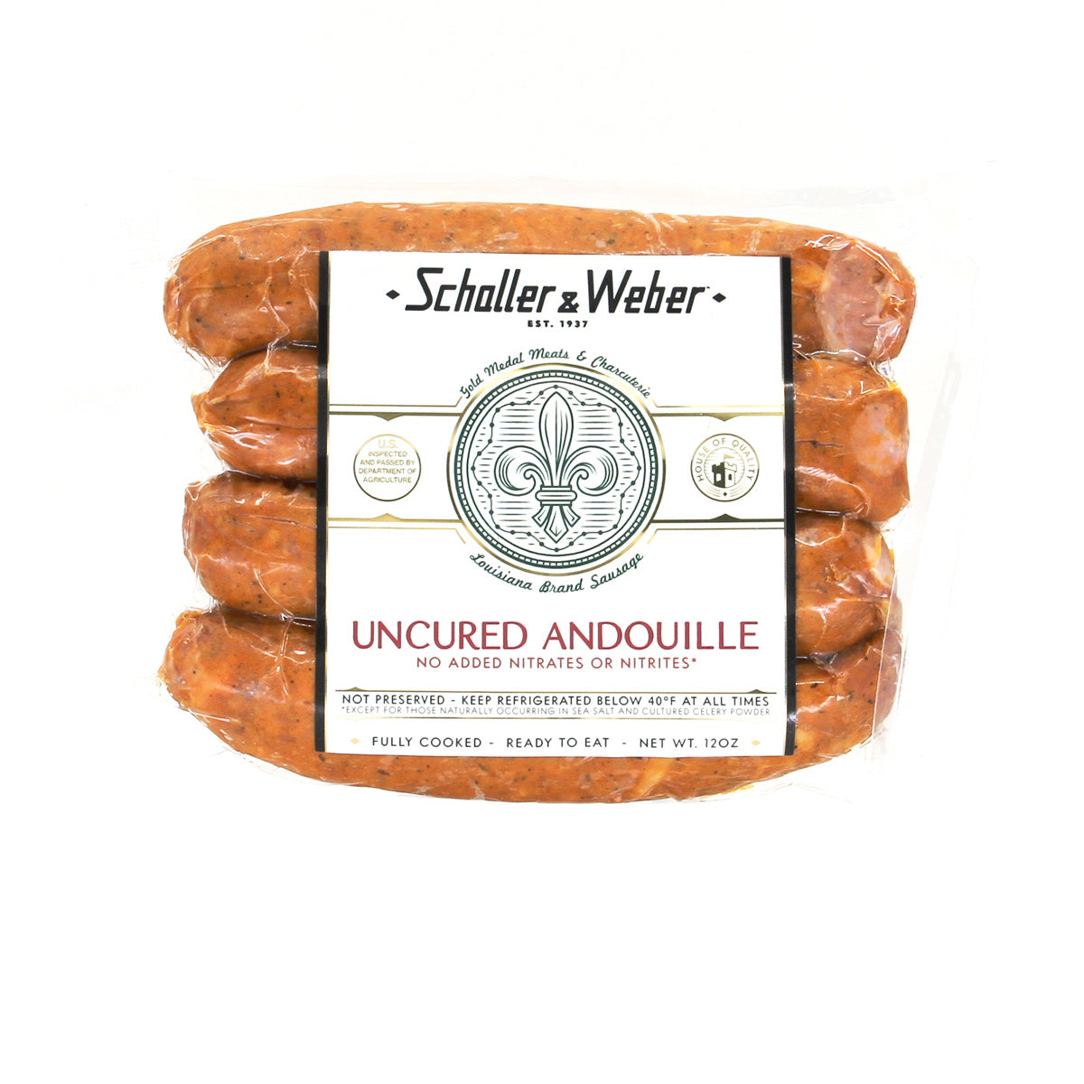 Schaller & Weber Cooked Andouille Sausage 3.2 OZ 12 OZ