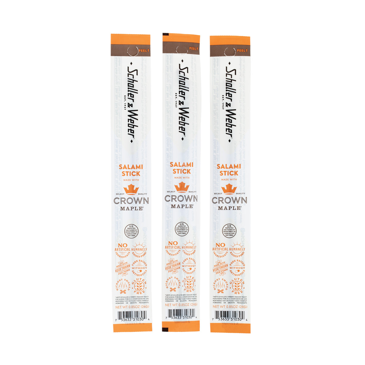 Wholesale Schaller & Weber Crown Maple Snack Stick 20 CT- Bulk