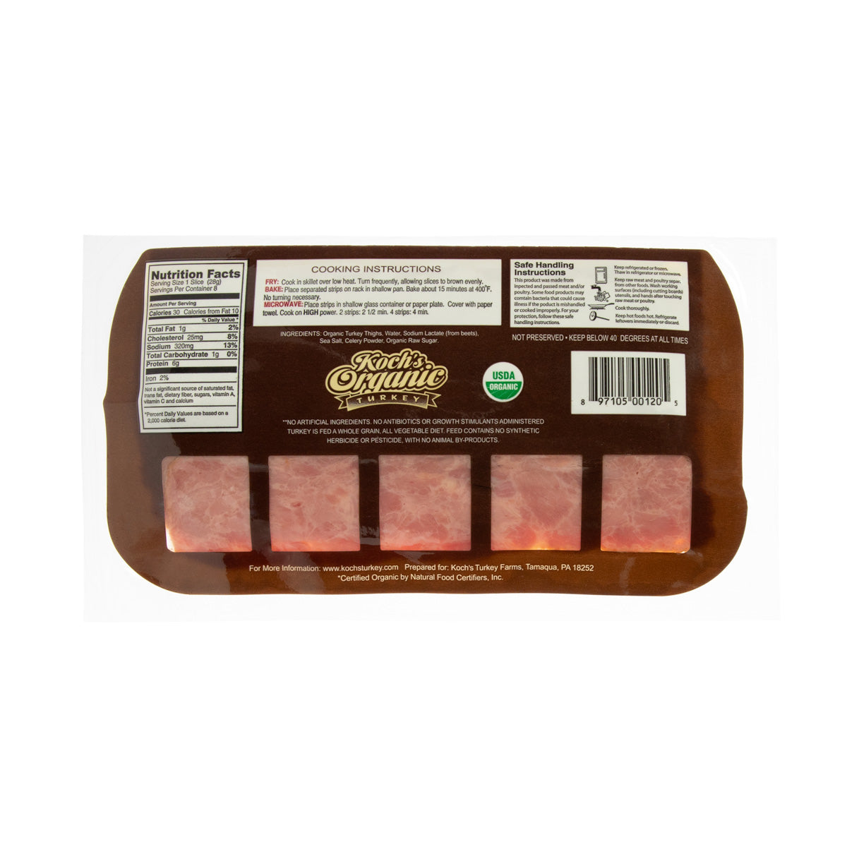 Wholesale Koch'S Turkey Turkey Bacon 8 OZ- Bulk