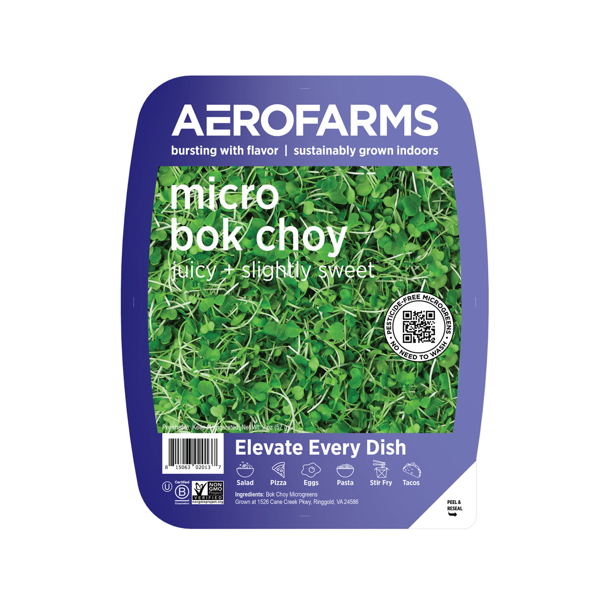 Wholesale Aerofarms Micro Bok Choy 2 OZ- Bulk