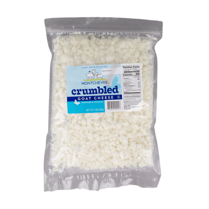 Wholesale Montchevre Crumbled Goat Cheese 2 LB-2ct Case Bulk