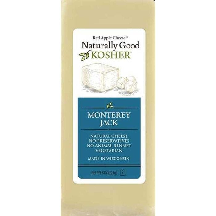 Naturally Good Kosher Monterey Jack Bar 8 oz