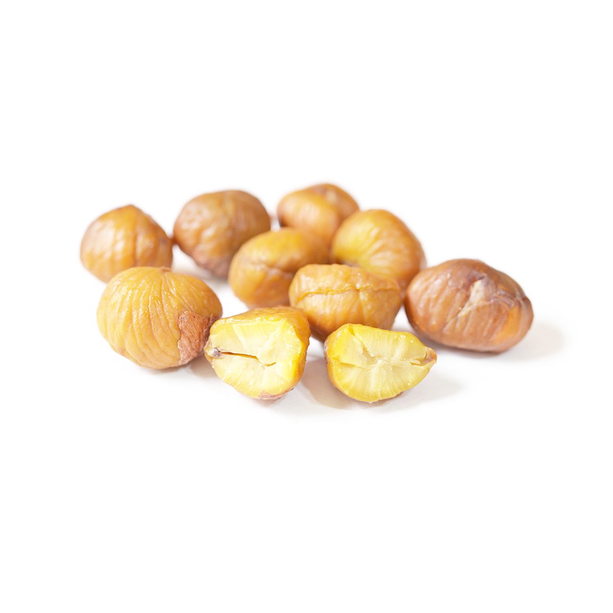 Wholesale White Toque Frozen Peeled & Blanched Chestnuts-2 LB Bulk