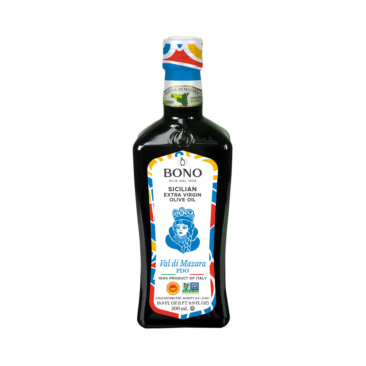 Wholesale Bono PDO certified Val di Mazara Extra Virgin Olive Oil-500 ML Bulk