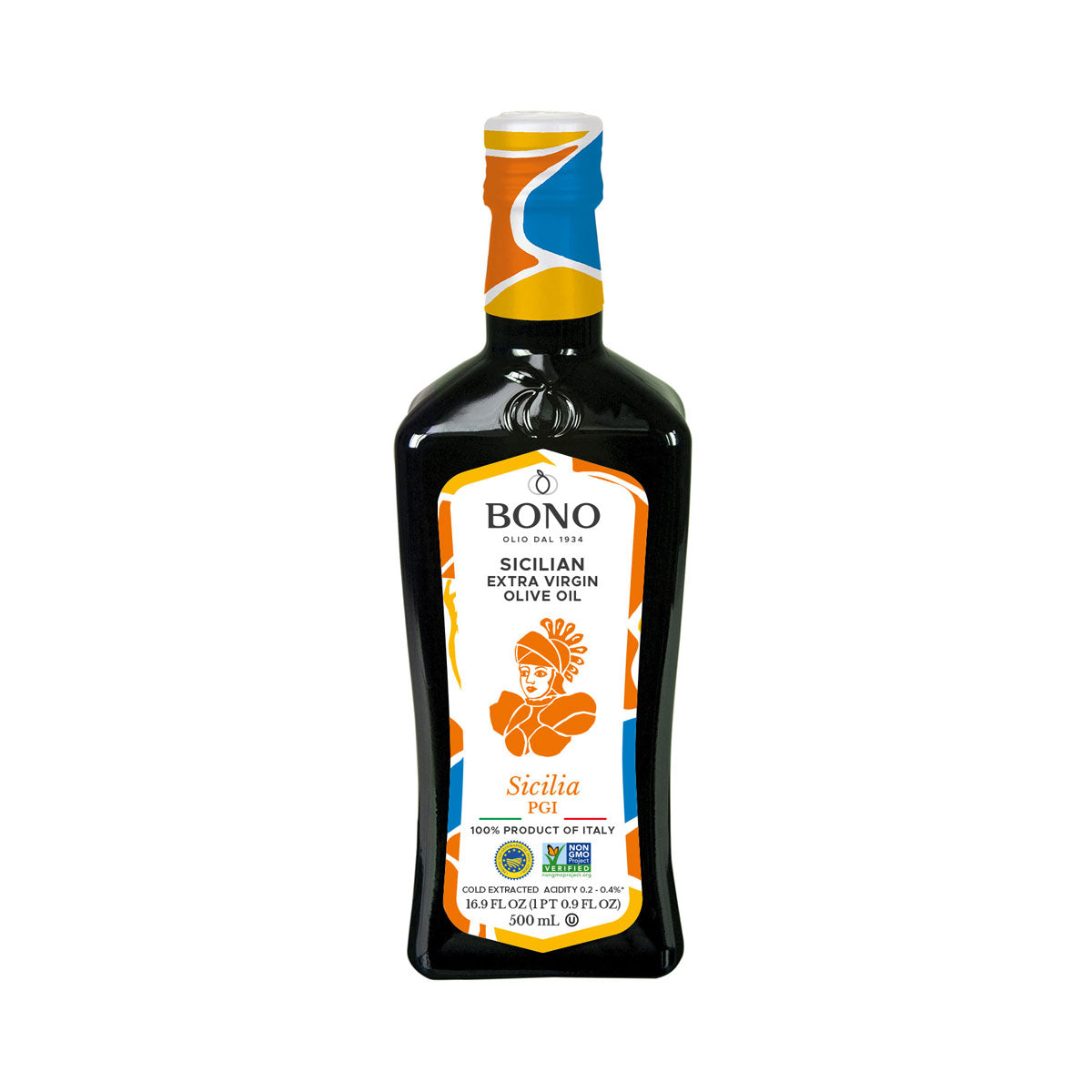 Bono IGP Certified Sicilian Extra Virgin Olive Oil 16.9 Oz Bottle