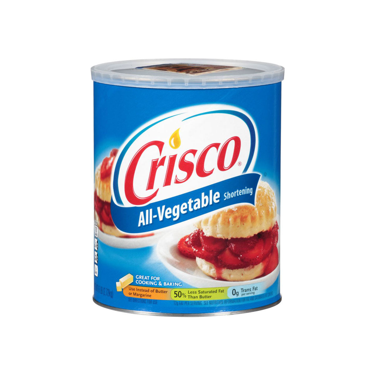 Wholesale Crisco Vegetable Shortening 6 lb Can-6ct Case Bulk