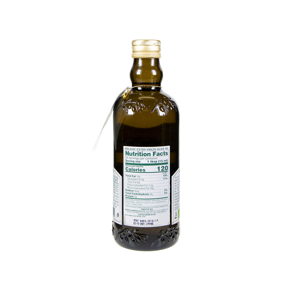 Wholesale Frantoia Barbera Organic Extra Olive Oil- Bulk