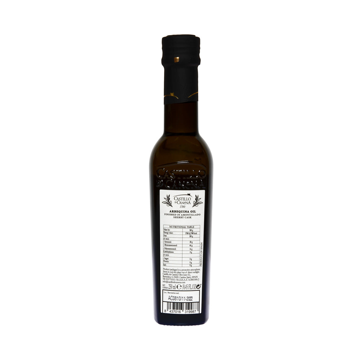 Castillo De Canena Amontillado Sherry Cask Finished Olive Oil