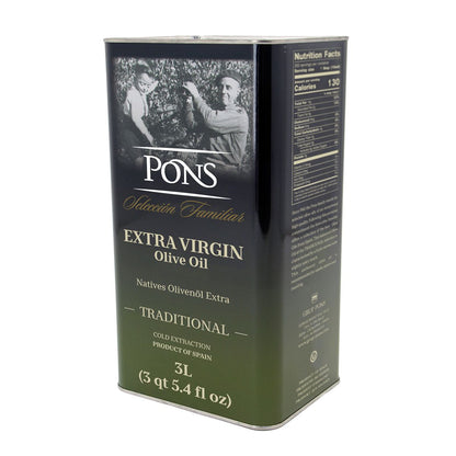 Wholesale Pons Traditional Extra Virgin Olive Oil 3L Tin- Bulk