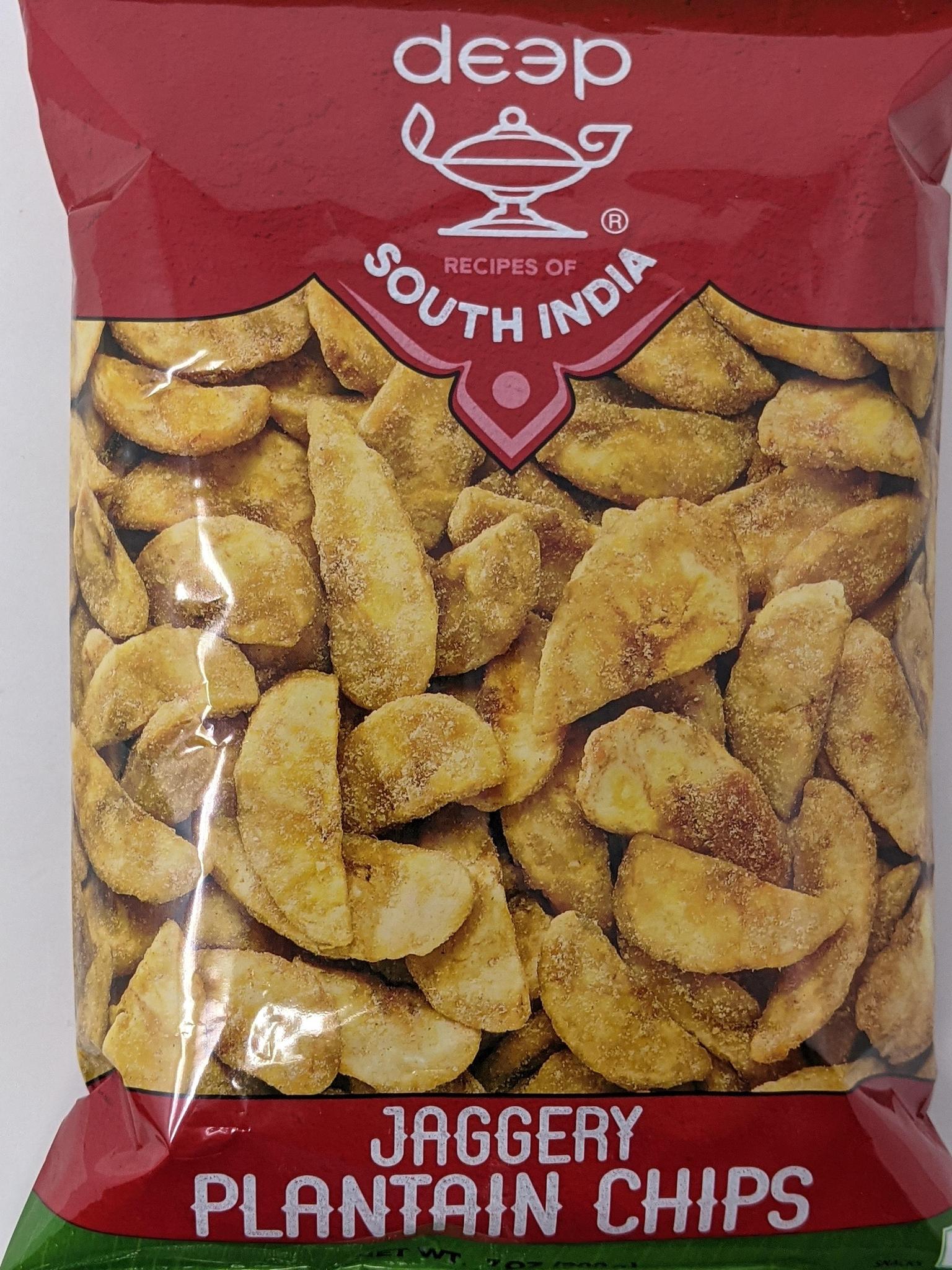 Deep Jaggery Plantain Chips 7 Oz