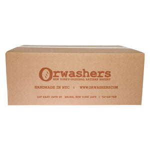 Wholesale Orwashers Bakery Frozen Plain Bagel 6 CT-8ct Case Bulk