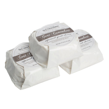 Wholesale R&G Cheesemakers Goat's Milk Camembert Cheese 6 Piece-2.5 LB 6 PC Bulk