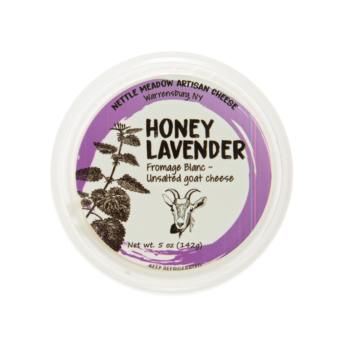 Wholesale Nettle Meadow Farm Fromage Blanc Honey Lavender Cheese Cups 5 OZ- Bulk