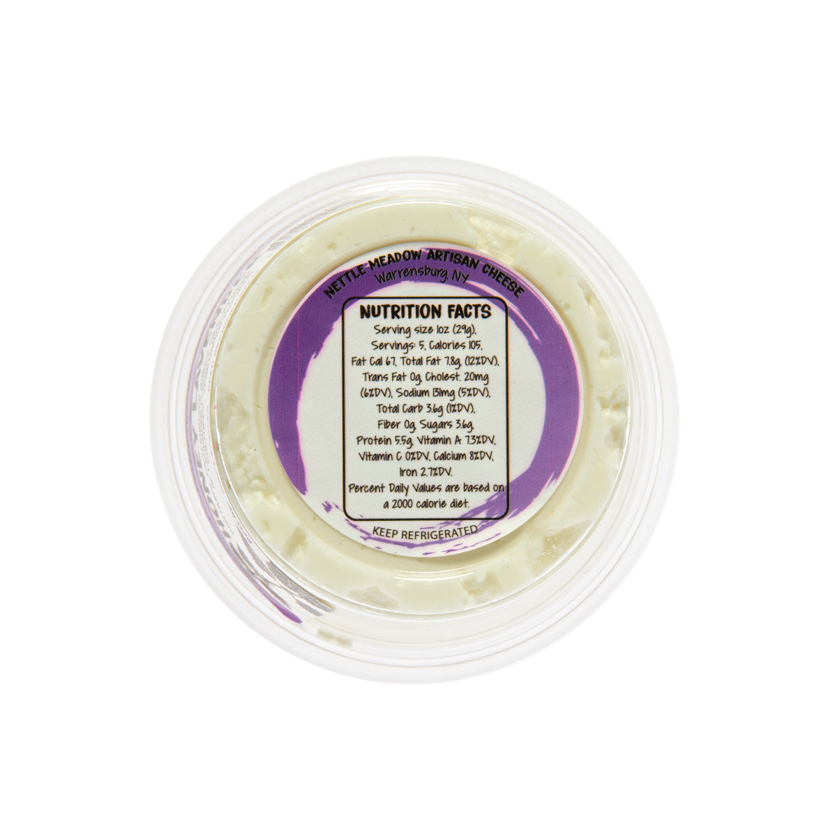 Wholesale Nettle Meadow Farm Fromage Blanc Honey Lavender Cheese Cups 5 OZ- Bulk
