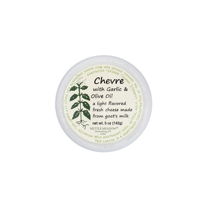 Wholesale Nettle Meadow Farm Chevre with Olive Oil & Garlic Cups 5 OZ- Bulk
