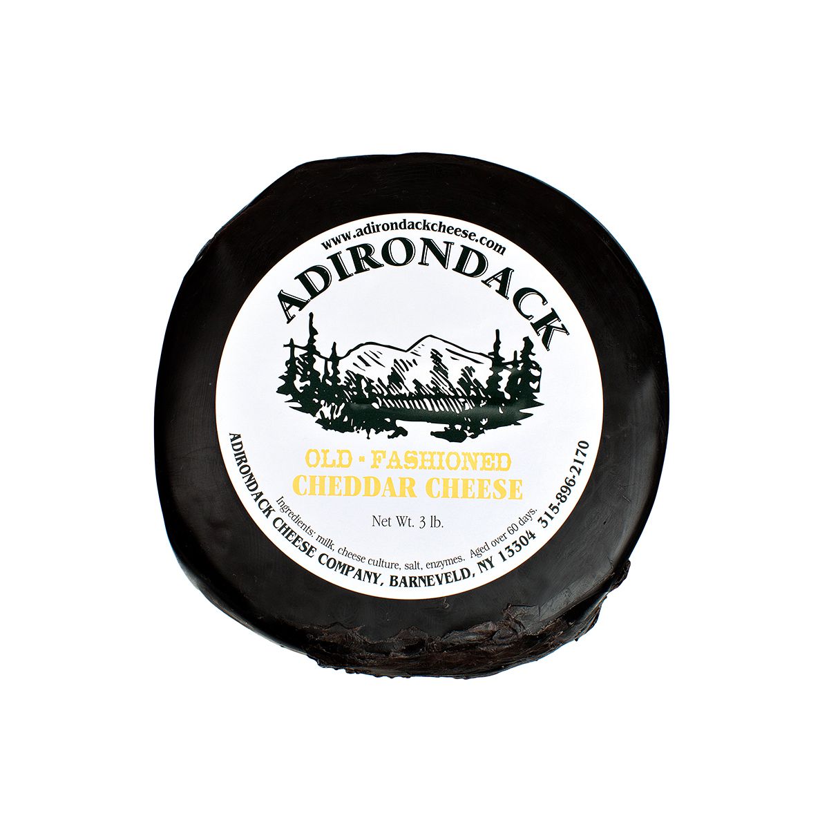 Adirondack Cheese Company Black Wax Cheddar 1 Year