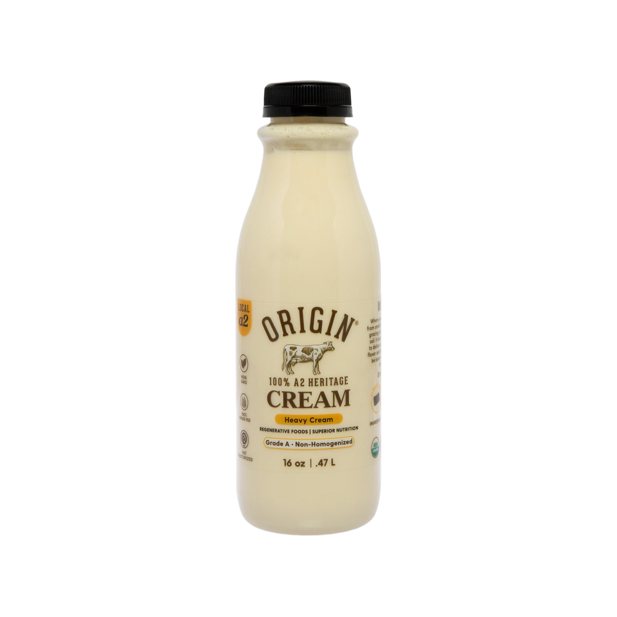Origin Milk A2 Heavy Cream 16 OZ