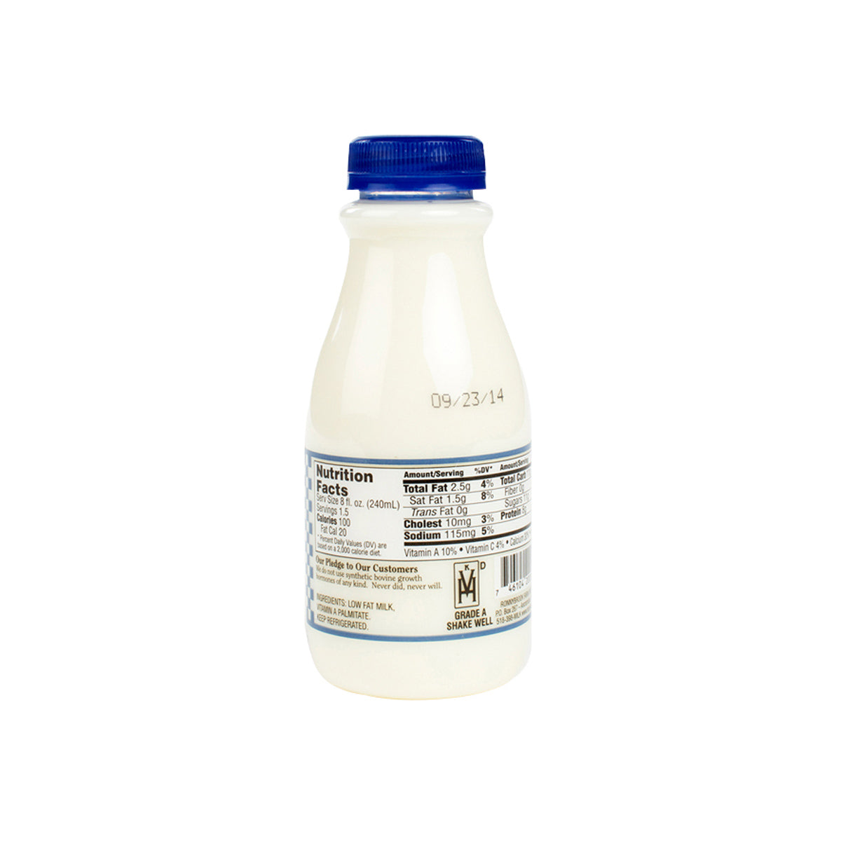 Wholesale Ronnybrook Dairy 1% Milk 12 OZ-12ct Case Bulk