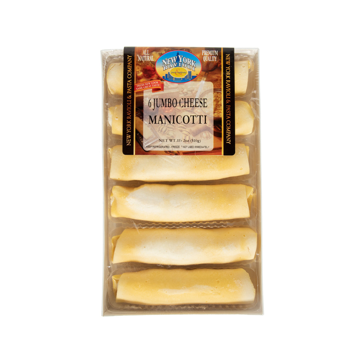 New York Ravioli And Pasta Company Cheese Manicotti 6 CT