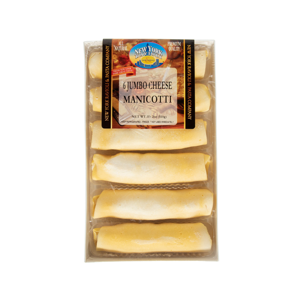 New York Ravioli And Pasta Company Cheese Manicotti Box