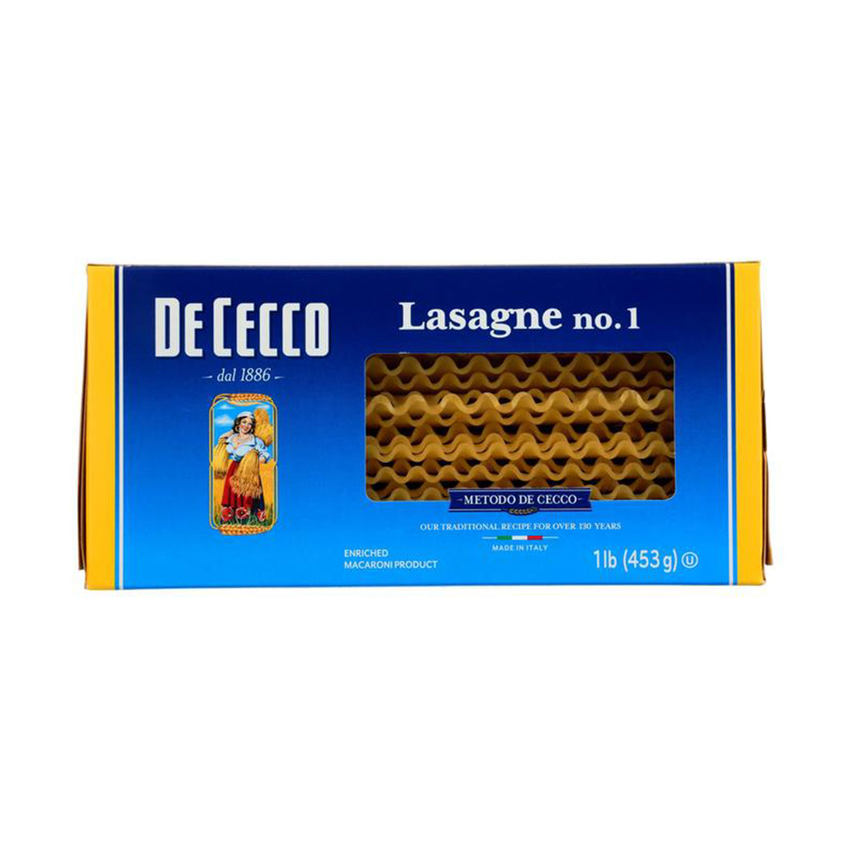 De Cecco Lasagna Pasta Sheets 1 LB