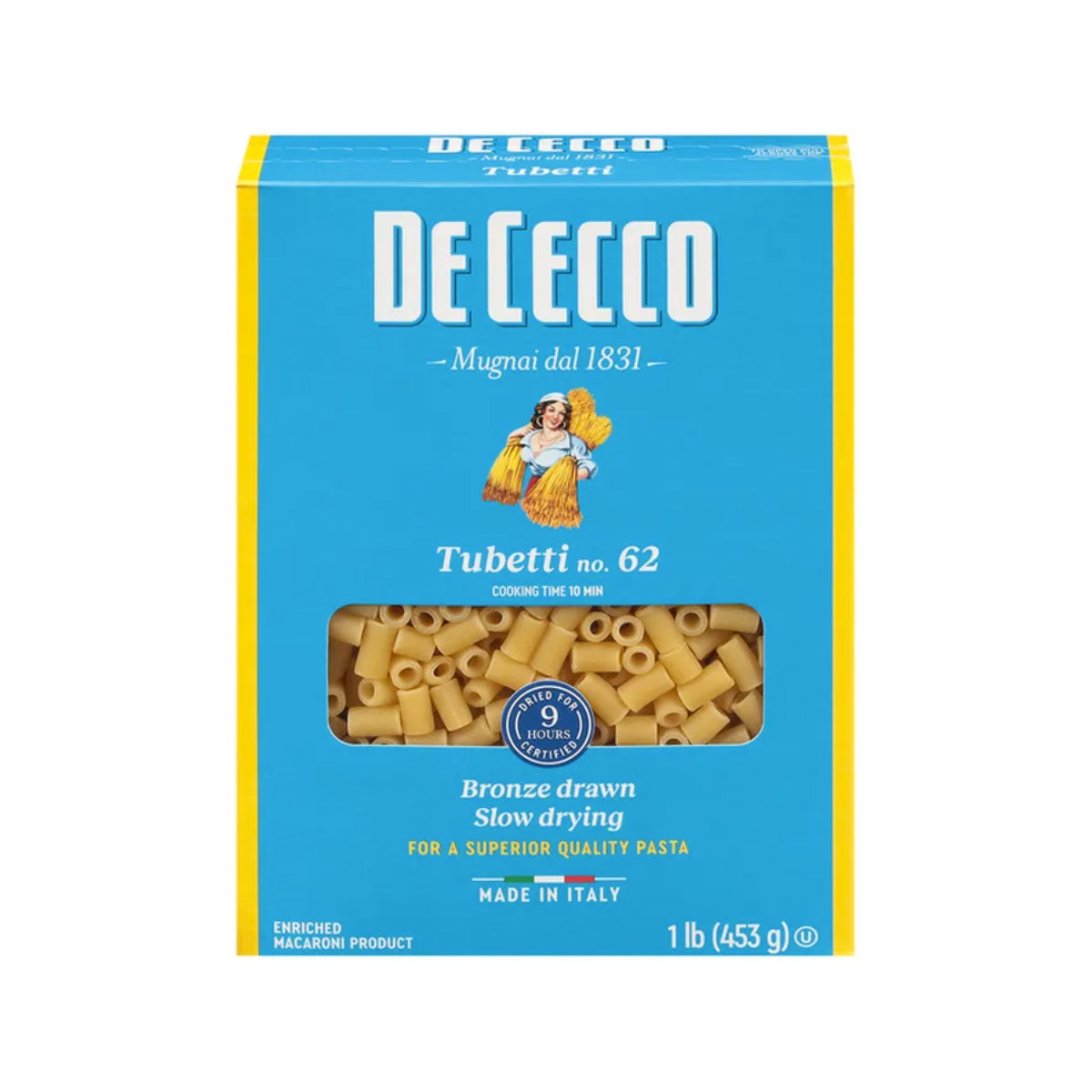 Wholesale De Cecco Pasta Tubetti 16oz 20ct- Bulk