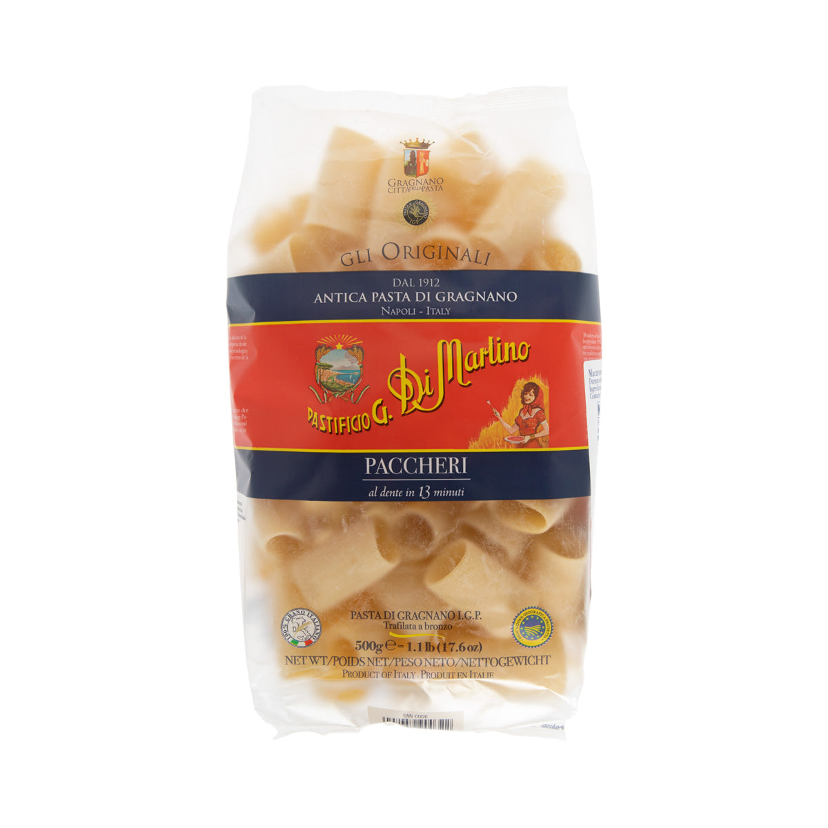 Wholesale Di Martino Paccheri Pasta 500 GR-6ct Case Bulk